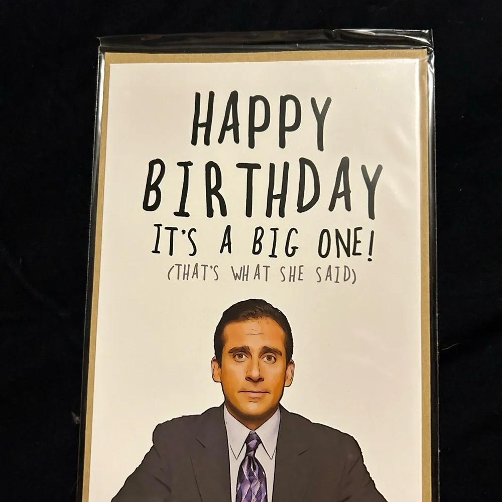 Three pack of the office birthday cards